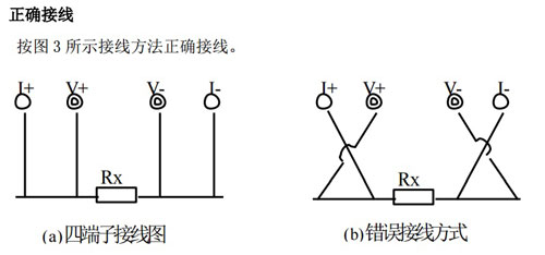 回路電阻測(cè)試儀測(cè)試夾的正確接線方法