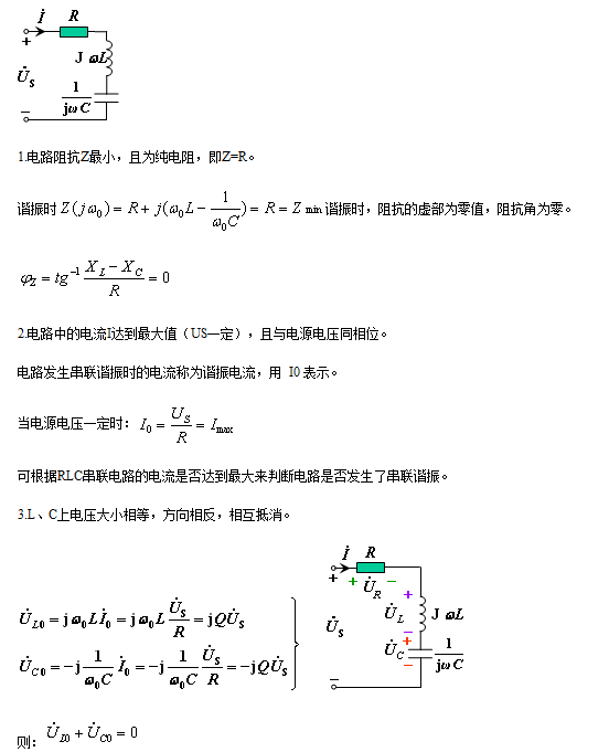 串聯諧振和并聯諧振的條件